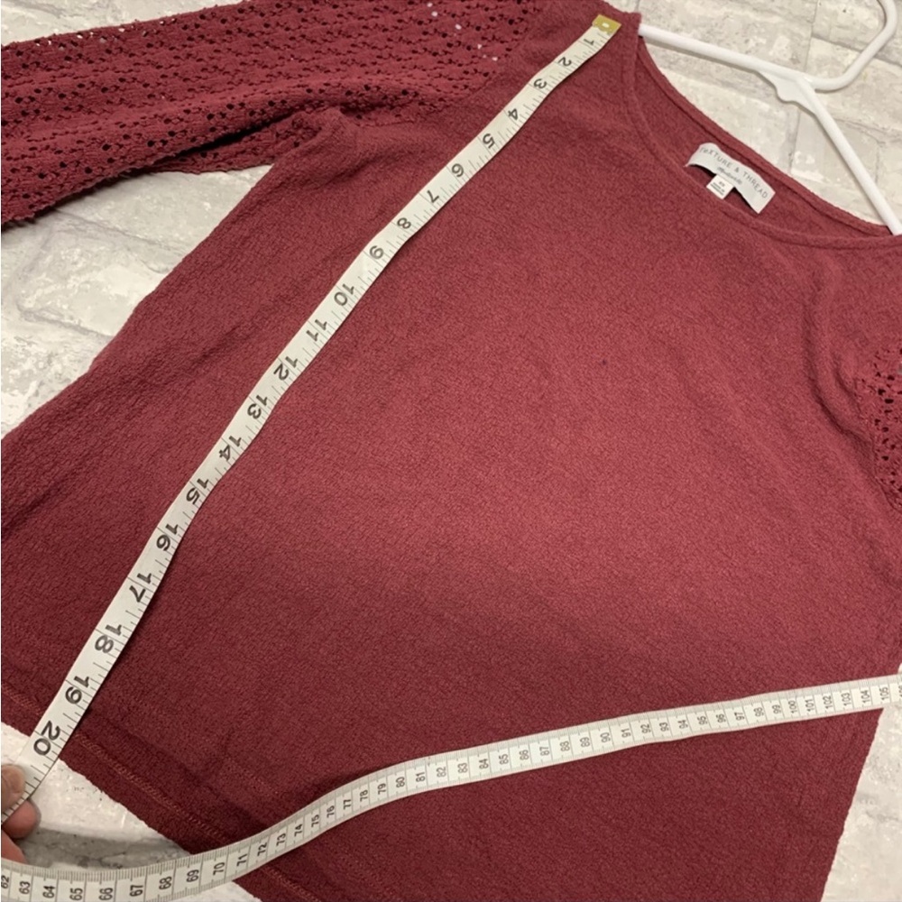 Madewell Texture & Thread Eyelet Mix Ruffle-Sleeve - Picture 7 of 8